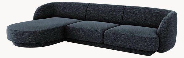 Sofa narożna z szenilu Miley (4-osobowa)