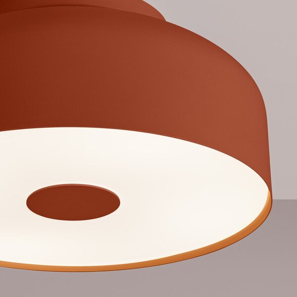Pomarańczowa metalowa lampa sufitowa ø 30 cm Blacko – Sollux