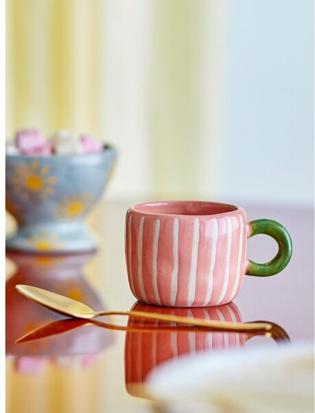Różowy ceramiczny kubek dla dzieci 110 ml Nini – Bloomingville