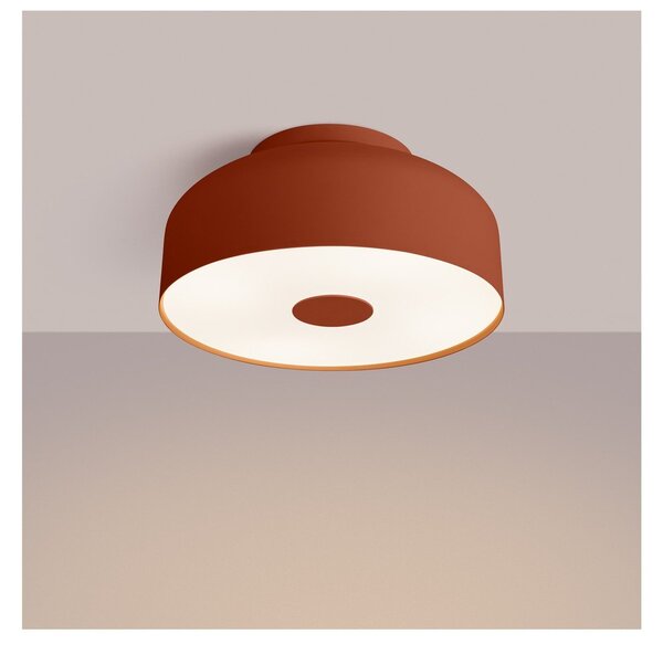 Pomarańczowa metalowa lampa sufitowa ø 30 cm Blacko – Sollux