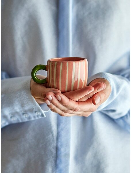 Różowy ceramiczny kubek dla dzieci 110 ml Nini – Bloomingville