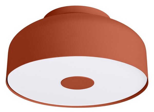 Pomarańczowa metalowa lampa sufitowa ø 30 cm Blacko – Sollux