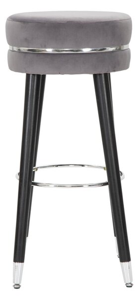 Szary tapicerowany hoker (wysokość siedziska 74 cm) Paris – Mauro Ferretti