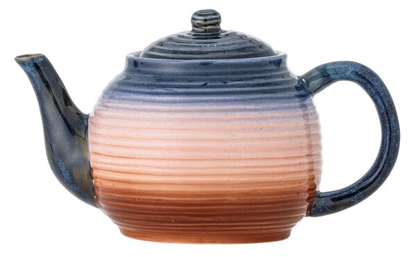 Niebiesko-pomarańczowy ceramiczny dzbanek do herbaty z sitkiem 890 ml Tatum – Bloomingville