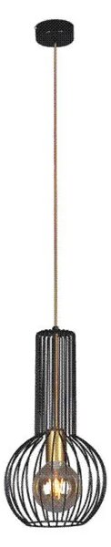 Czarno-złota druciana lampa wisząca - 13X S134 S2-M14