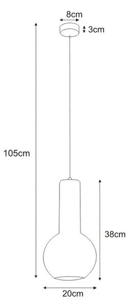 Czarno-złota druciana lampa wisząca - 13X S134 S2-M14