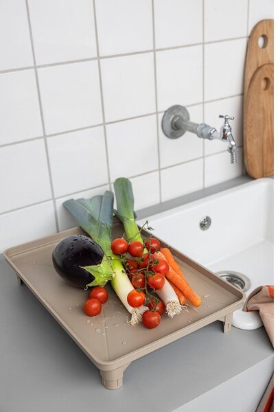 Beżowy ociekacz dwupiętowy 42x29 cm Dry-It – Mette Ditmer Denmark