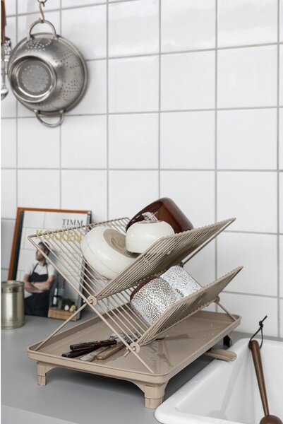 Beżowy ociekacz dwupiętowy 42x29 cm Dry-It – Mette Ditmer Denmark