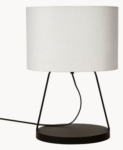Lampa stołowa z lnianym kloszem Lee