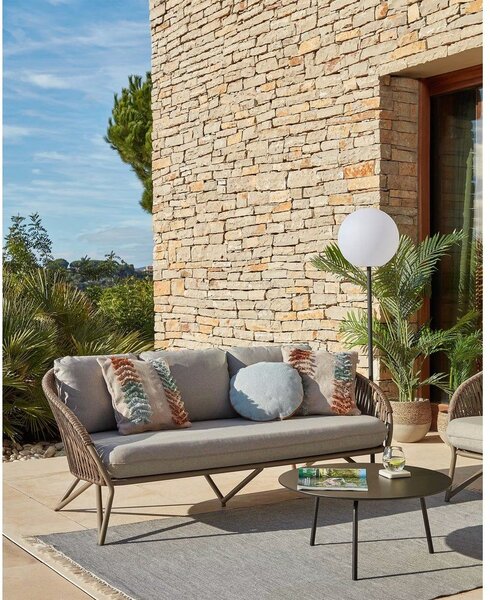 Czarny stolik Kave Home Ulrich, ⌀ 70 cm