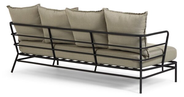 Beżowa sofa ogrodowa z metalową konstrukcją Kave Home Mareluz
