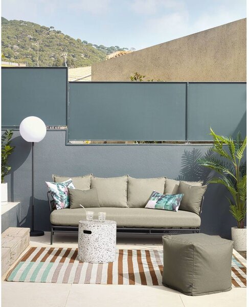 Beżowa sofa ogrodowa z metalową konstrukcją Kave Home Mareluz