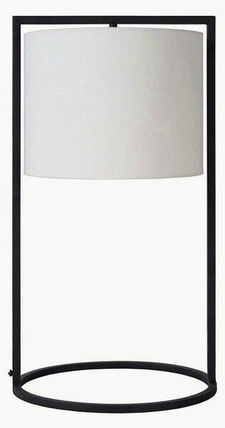 Lampa stołowa z lnianym kloszem Moyo