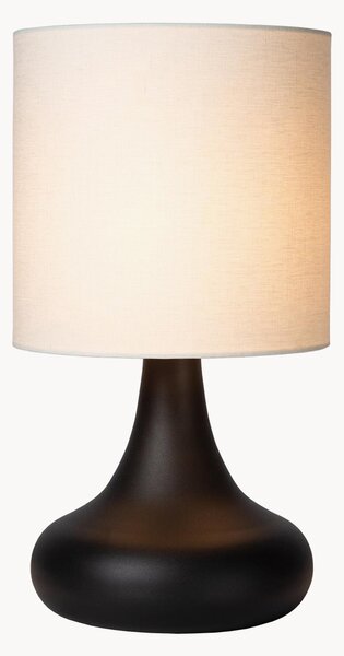 Lampa stołowa z lnianym kloszem Velas