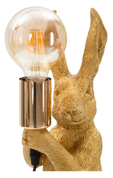 Lampa stołowa w kolorze złota (wysokość 35,5 cm) Rubbit – Mauro Ferretti