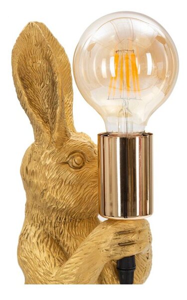Lampa stołowa w kolorze złota (wysokość 35,5 cm) Rubbit – Mauro Ferretti