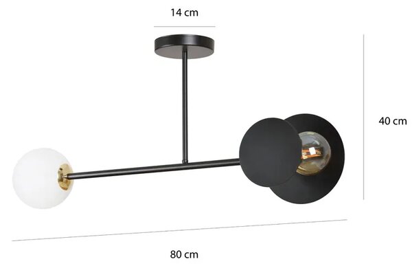 Biała nowoczesna lampa sufitowa - 7X D007 M6-S42