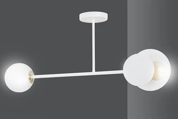 Biała nowoczesna lampa sufitowa - 7X D007 M6-S42