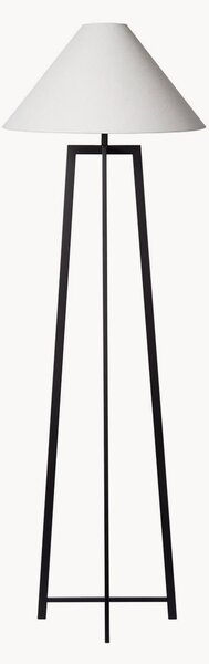 Lampa podłogowa z lnianym kloszem Leoni