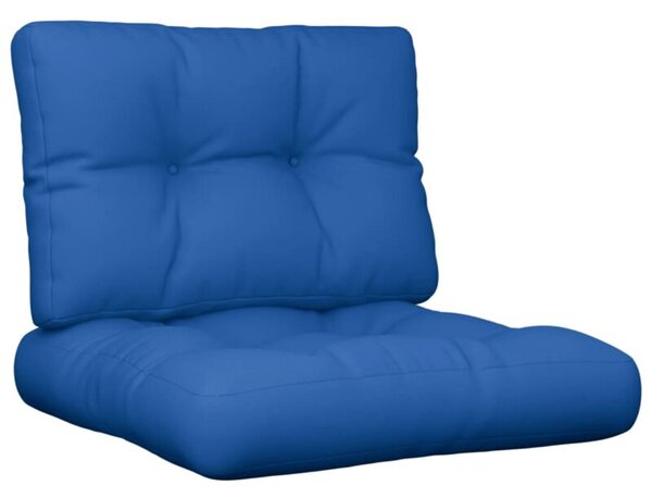 Poduszki na sofę z palet, 2 szt., kobaltowe, tkanina