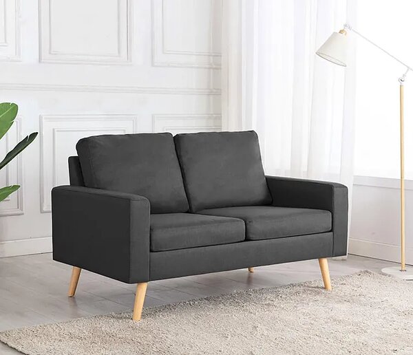 2-osobowa ciemnoszara sofa L0-D82
