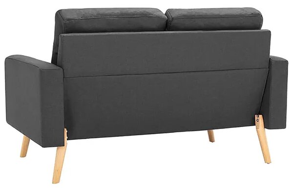 2-osobowa ciemnoszara sofa L0-D82