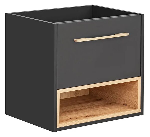 Podwieszana szafka łazienkowa z umywalką 60 cm L7-T86