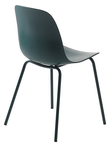 Turkusowe plastikowe krzesło Whitby – Unique Furniture
