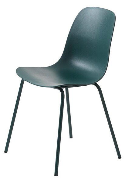 Turkusowe plastikowe krzesło Whitby – Unique Furniture