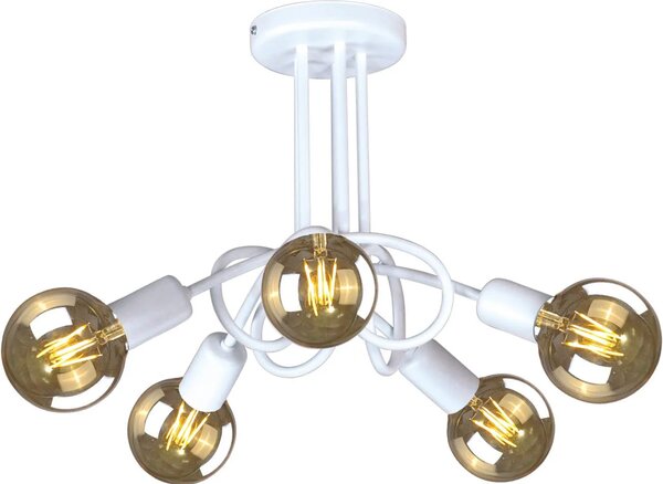 Biała nowoczesna lampa sufitowa supeł - 6X S147 R8-B75