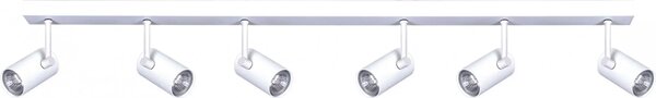Biała lampa sufitowa punktowa na listwie - S154-Detra