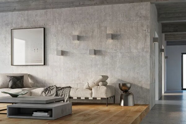 Betonowy kinkiet kostka w stylu loft - S172 P3-P06