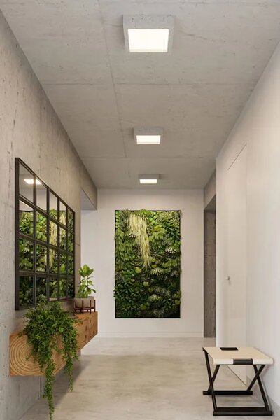 Kwadratowy plafon betonowy loft - 5X S182 B9-A40