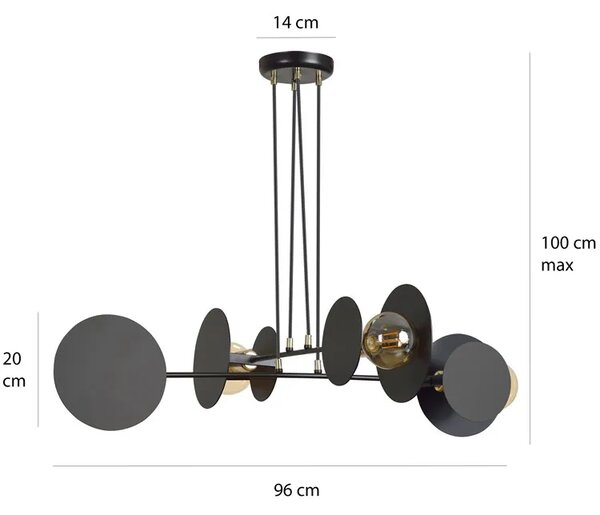 Biała loftowa lampa wisząca - D027 T2-C05