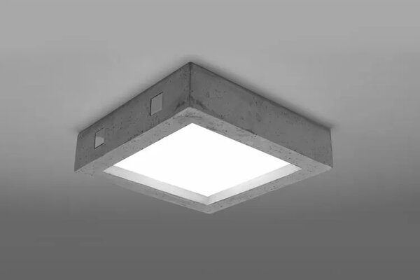 Kwadratowy plafon betonowy loft - 5X S182 B9-A40