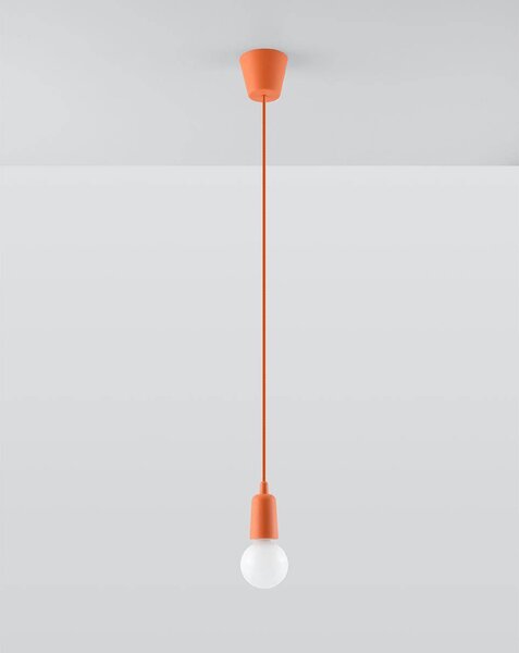 Lampa wisząca DIEGO 1 pomarańczowa - Pomarańczowy \ 1