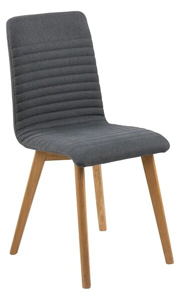 Szare krzesło tapicerowane - Savio