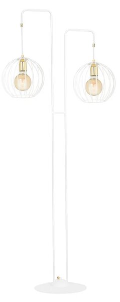 Biała nowoczesna lampa podłogowa - D034-Lisen