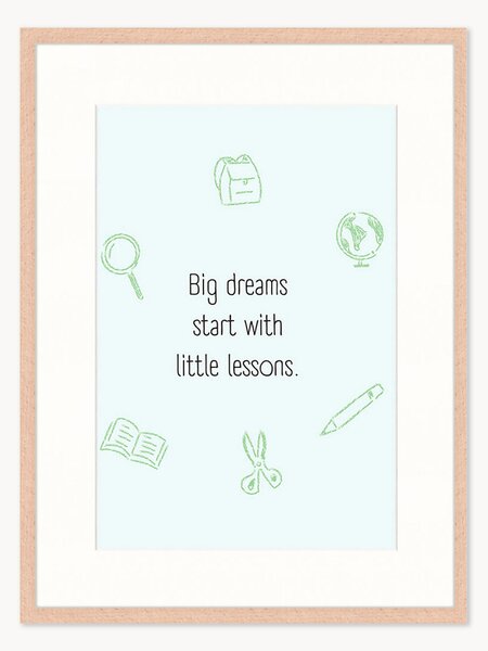 Oprawiony druk cyfrowy Big Dreams, różne rozmiary