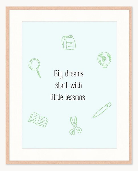 Oprawiony druk cyfrowy Big Dreams, różne rozmiary