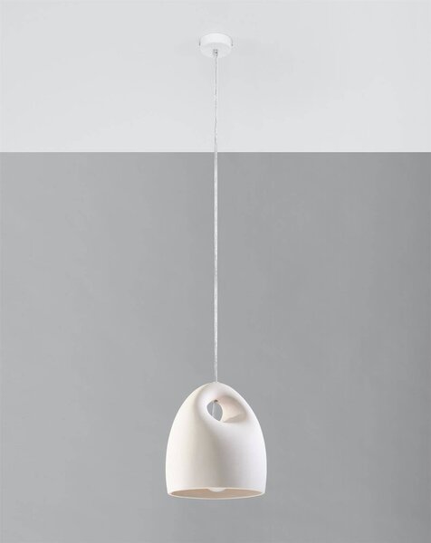 Lampa wisząca ceramiczna BUKANO biała - Bukano