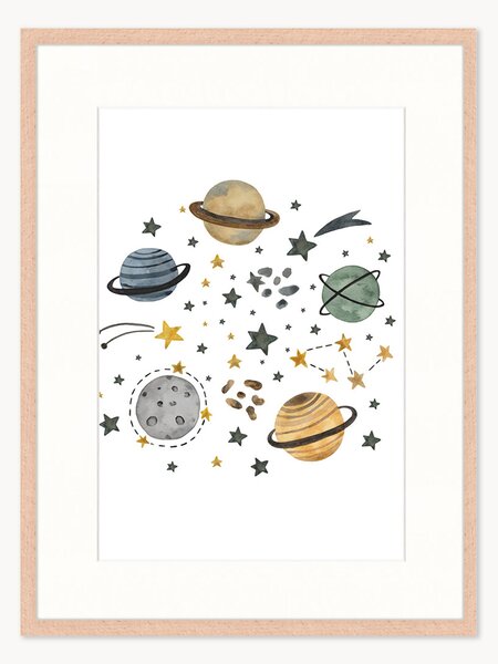 Oprawiony druk cyfrowy Across The Universe, różne rozmiary
