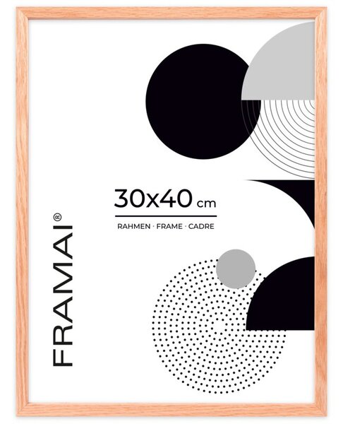 Ramka na zdjęcia 30x40 cm ramka drewniana dębowa ramka z litego drewna dębowego FRAMAI®