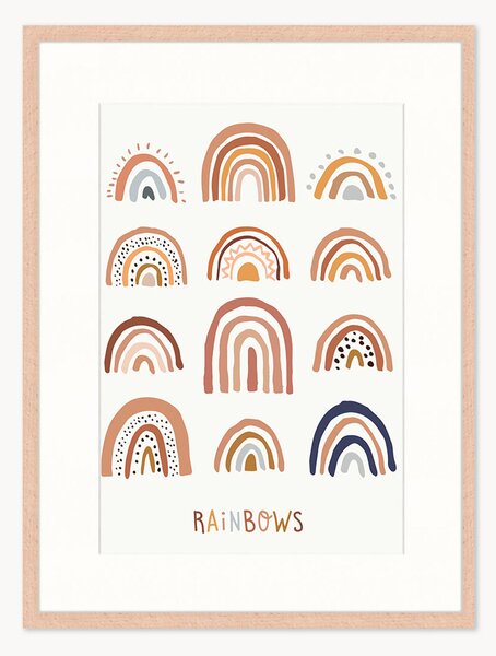 Oprawiony druk cyfrowy All the Rainbows, różne rozmiary