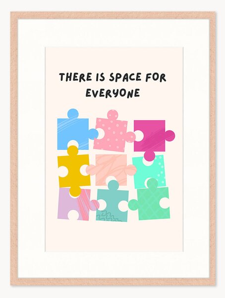 Oprawiony druk cyfrowy Space For Everyone, różne rozmiary