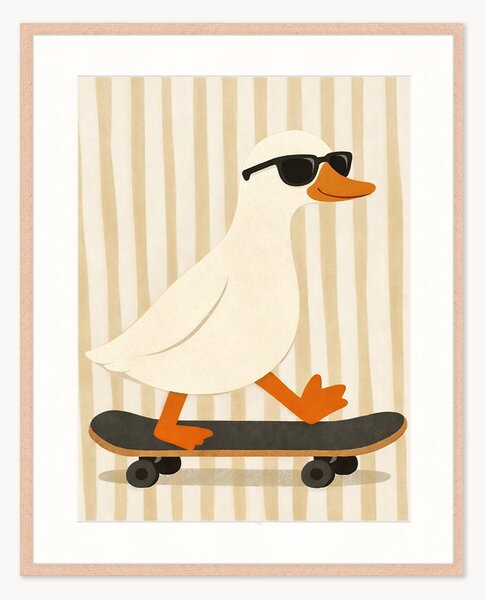 Oprawiony druk cyfrowy Cool Duck, różne rozmiary