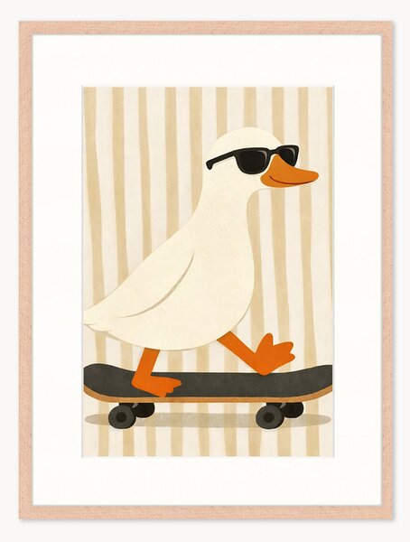 Oprawiony druk cyfrowy Cool Duck, różne rozmiary