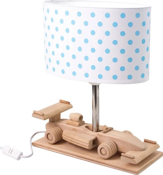 Biało-niebieska lampka nocna dziecięca auto - 5X S191 B7-Z47