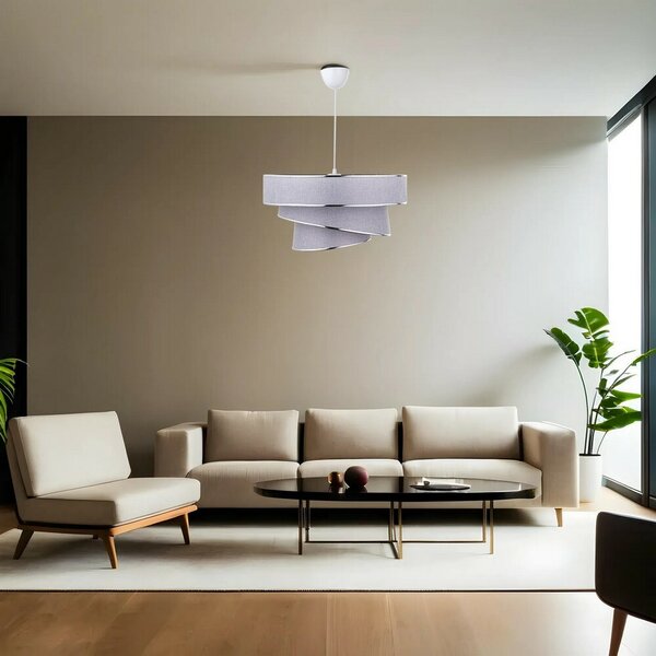 Lampa wisząca Couper - Grey, Silver