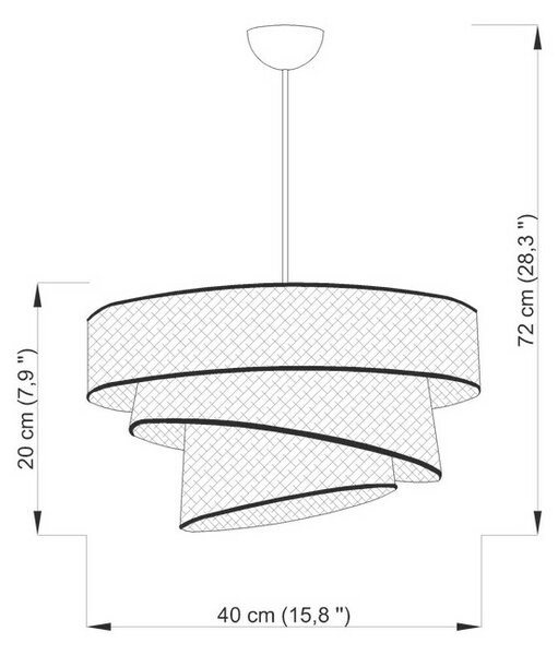 Lampa wisząca Couper - Grey, Silver